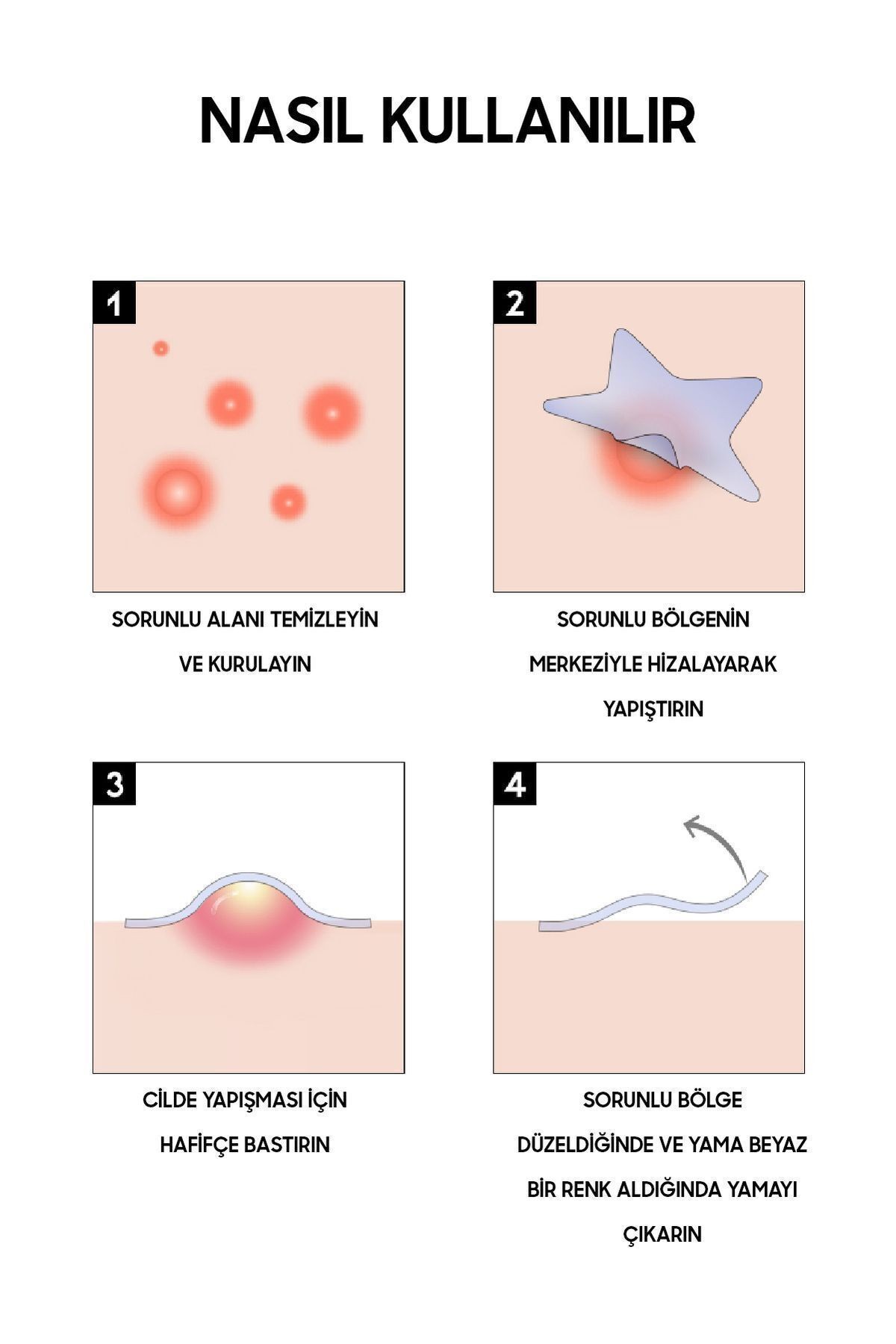 Star Spot Patch 3'lü Pembe Renk