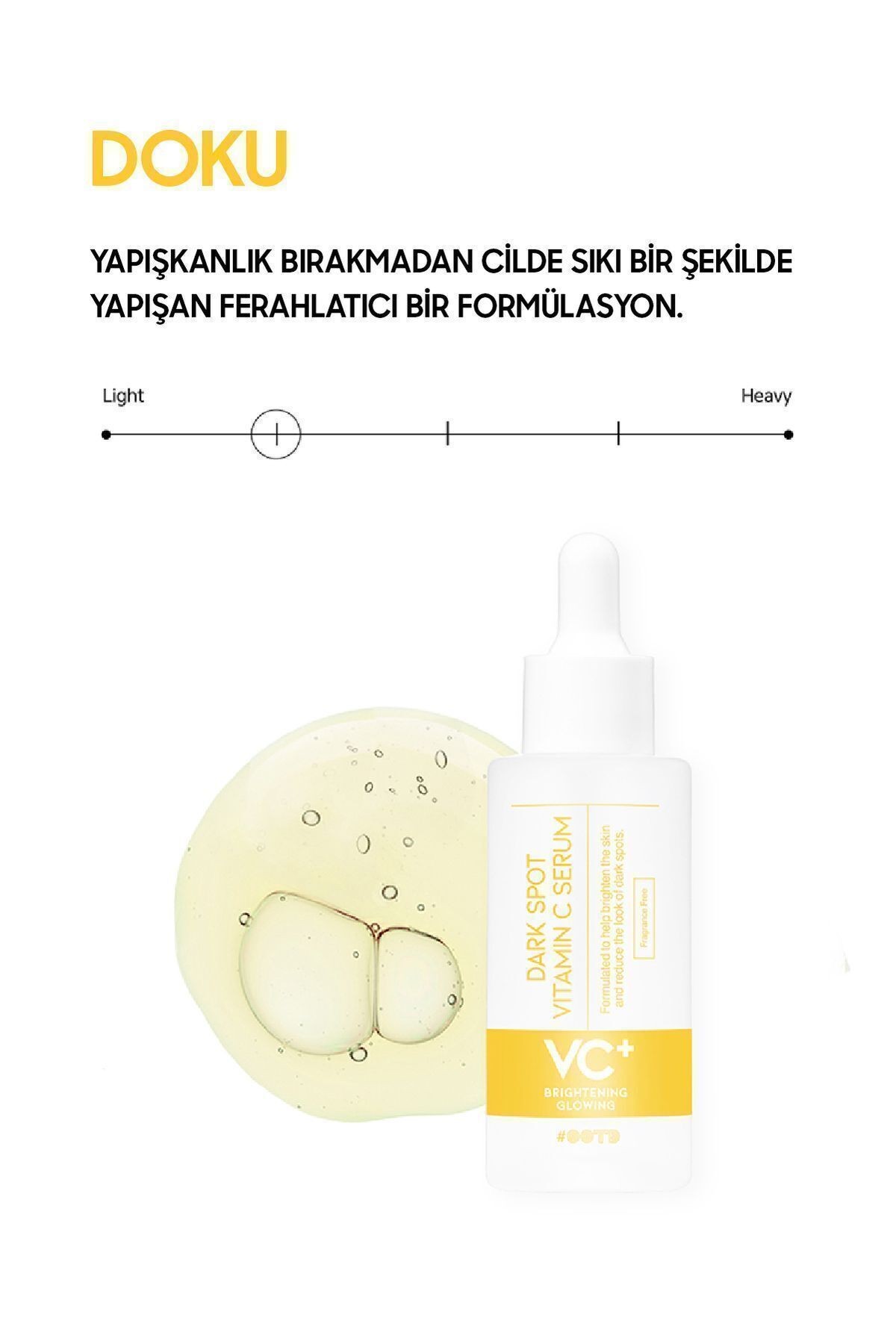 Koyu Cilt Lekeleri İçin Aydınlık Görünüm Sağlayan Dark Spot Vita C Serum
