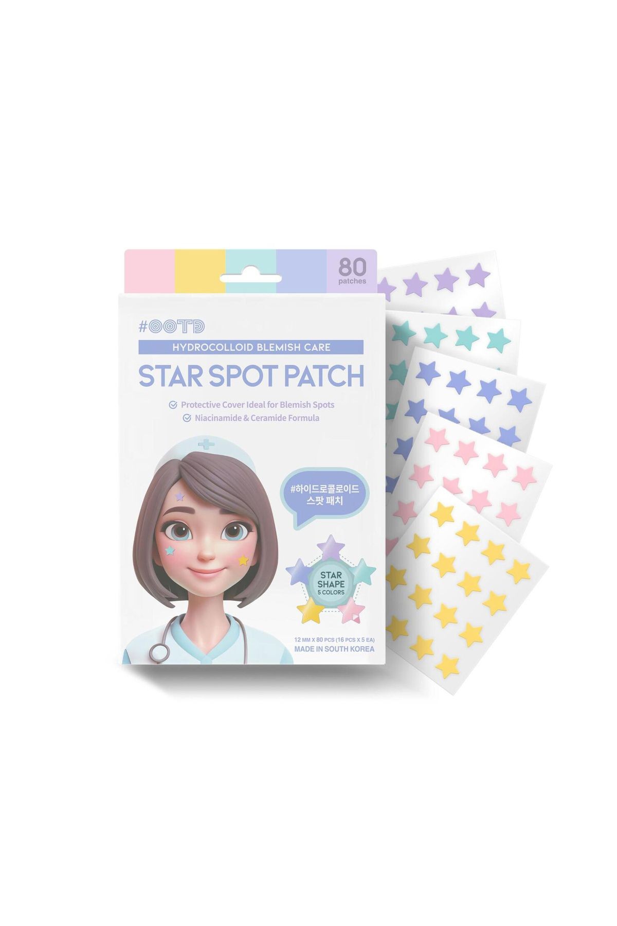 Star Spot Patch 5 Renk Yıldız Akne Bandı