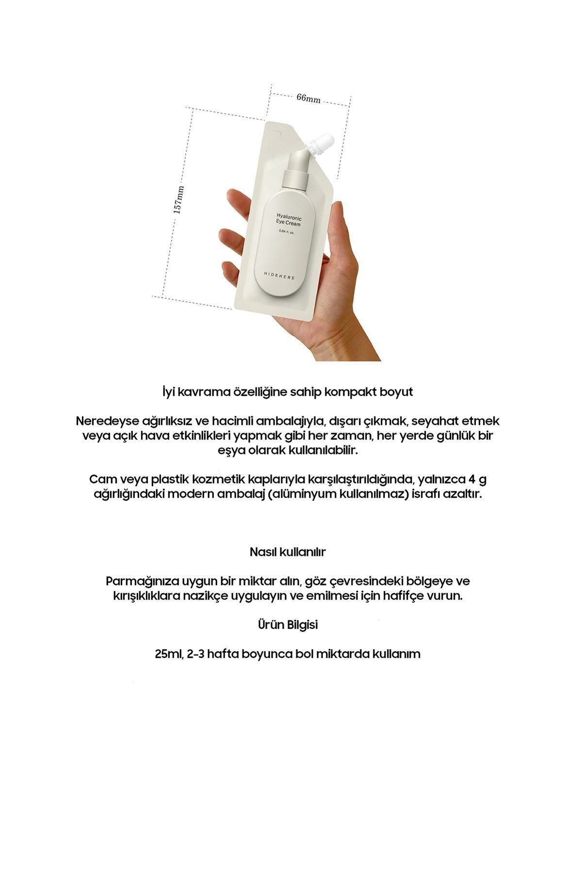 7 Çeşit Hyalüronik Asit Içeren Nemlendirici Yaşlanma Karşıtı Premium Göz Çevresi Kremi