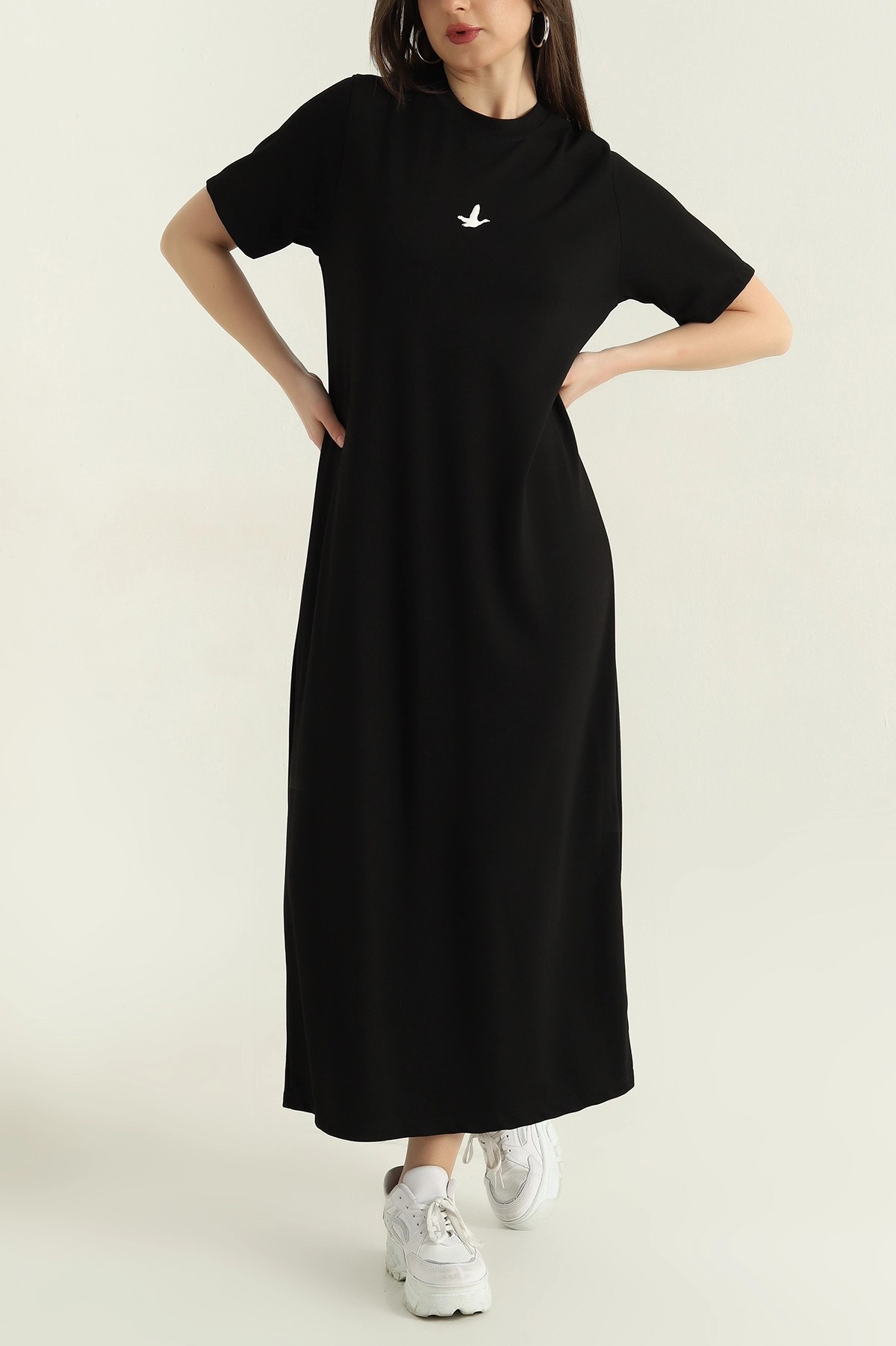 Surdacollection Beymen Model Midi Boy Elbise - Siyah