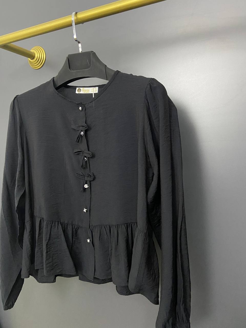 Surdacollection Müslin Kumaş Fiyonklu Bluz