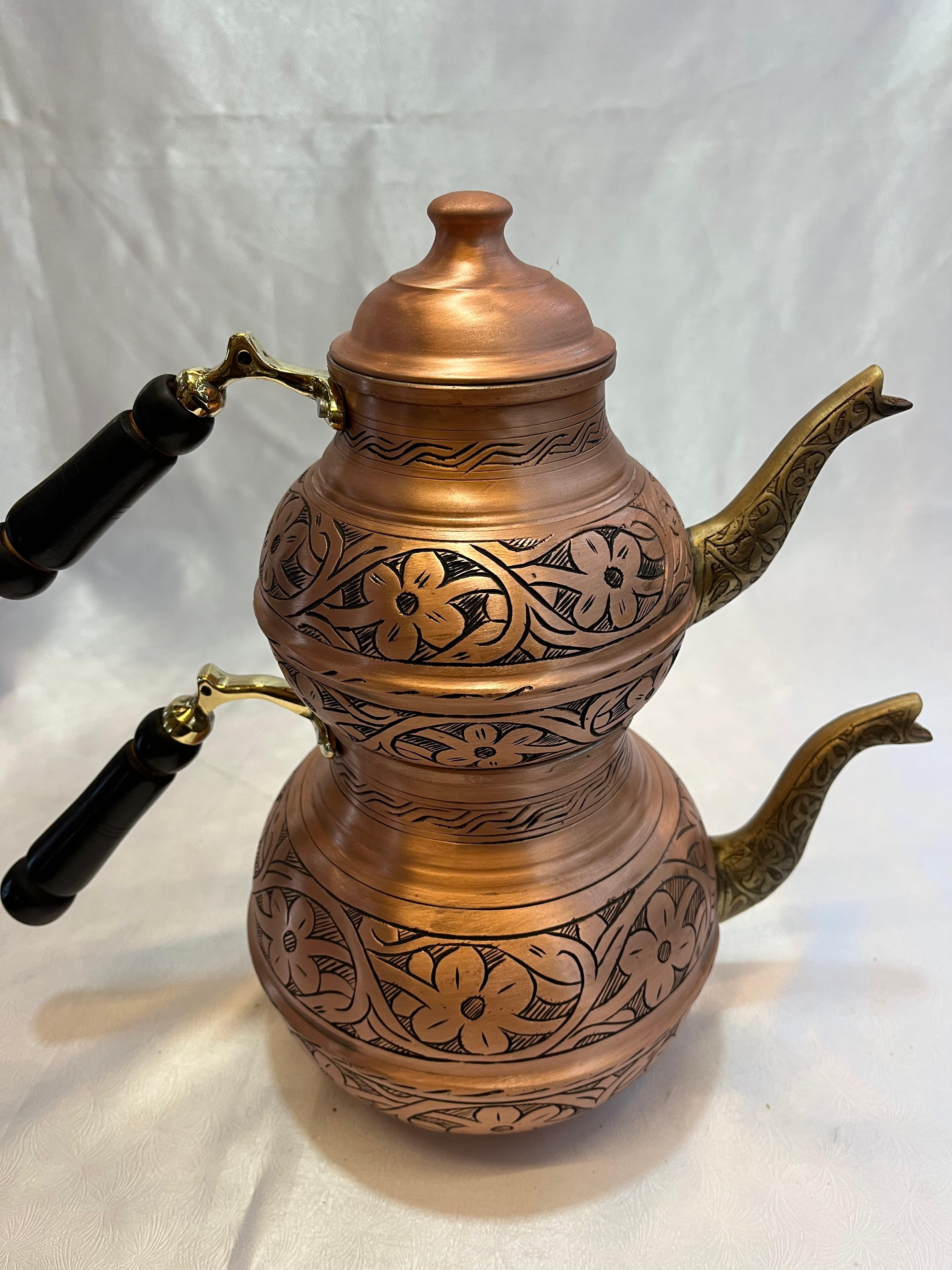 AĞIR EL İŞLEMESİ BAKIR ÇAYDANLIK