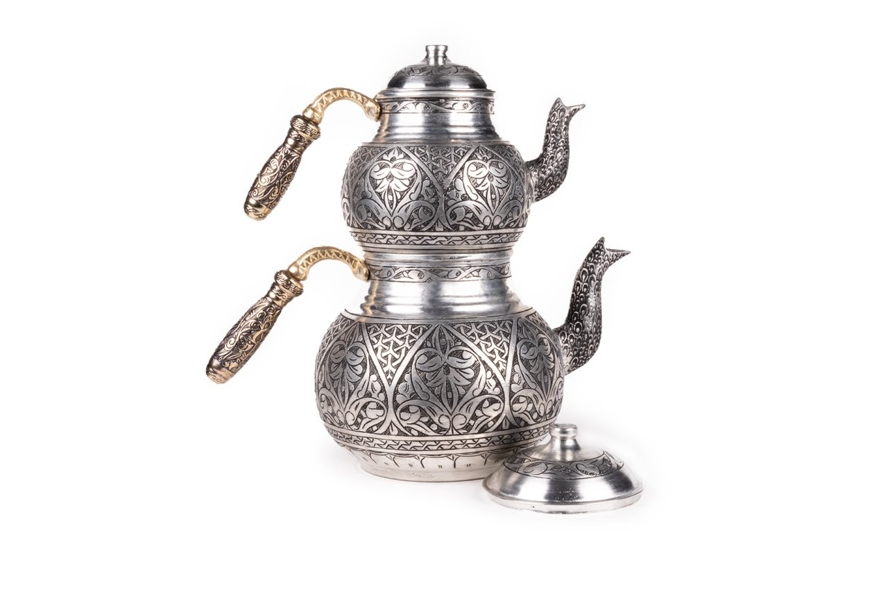 AĞIR İŞLEME BÜYÜK BOY BAKIR ÇAYDANLIK