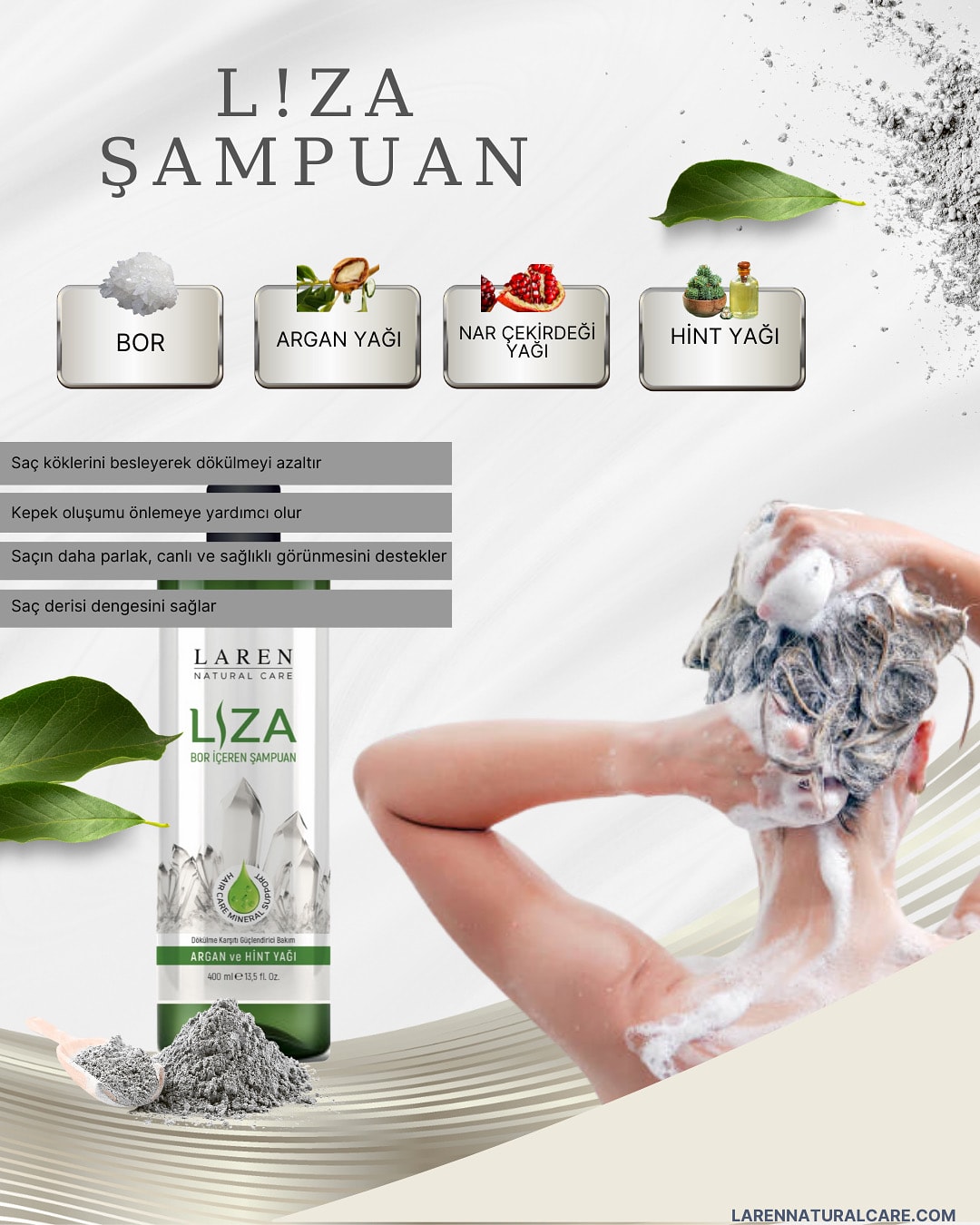 Liza Bor İçeren Şampuan 400 ml