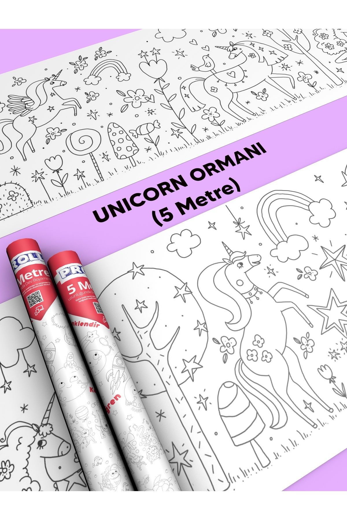 Unicorn Boyama Kağıdı