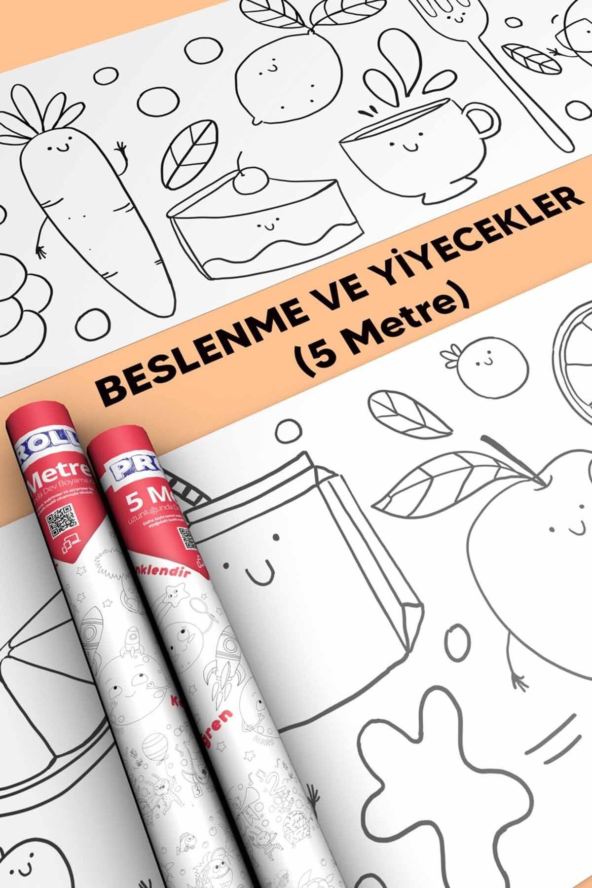 Sağlıklı Beslenme Boyama Kağıdı