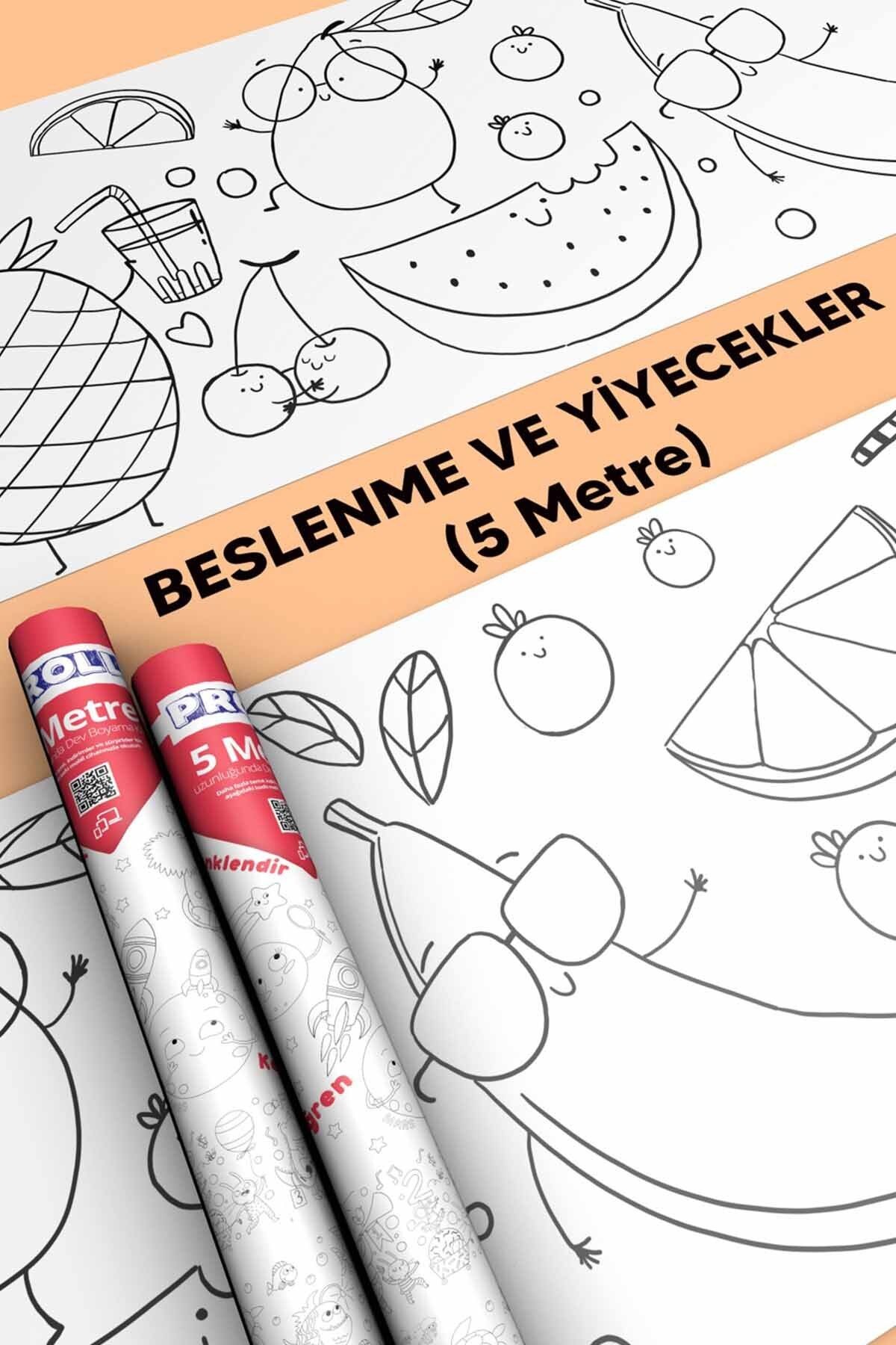 Sağlıklı Beslenme Boyama Kağıdı