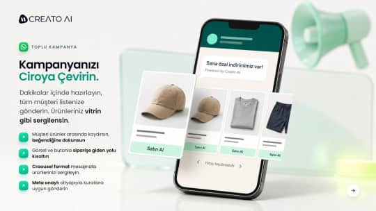 CREATO AI ⚡︎ WhatsApp Pazarlama ekran görüntüsü 6