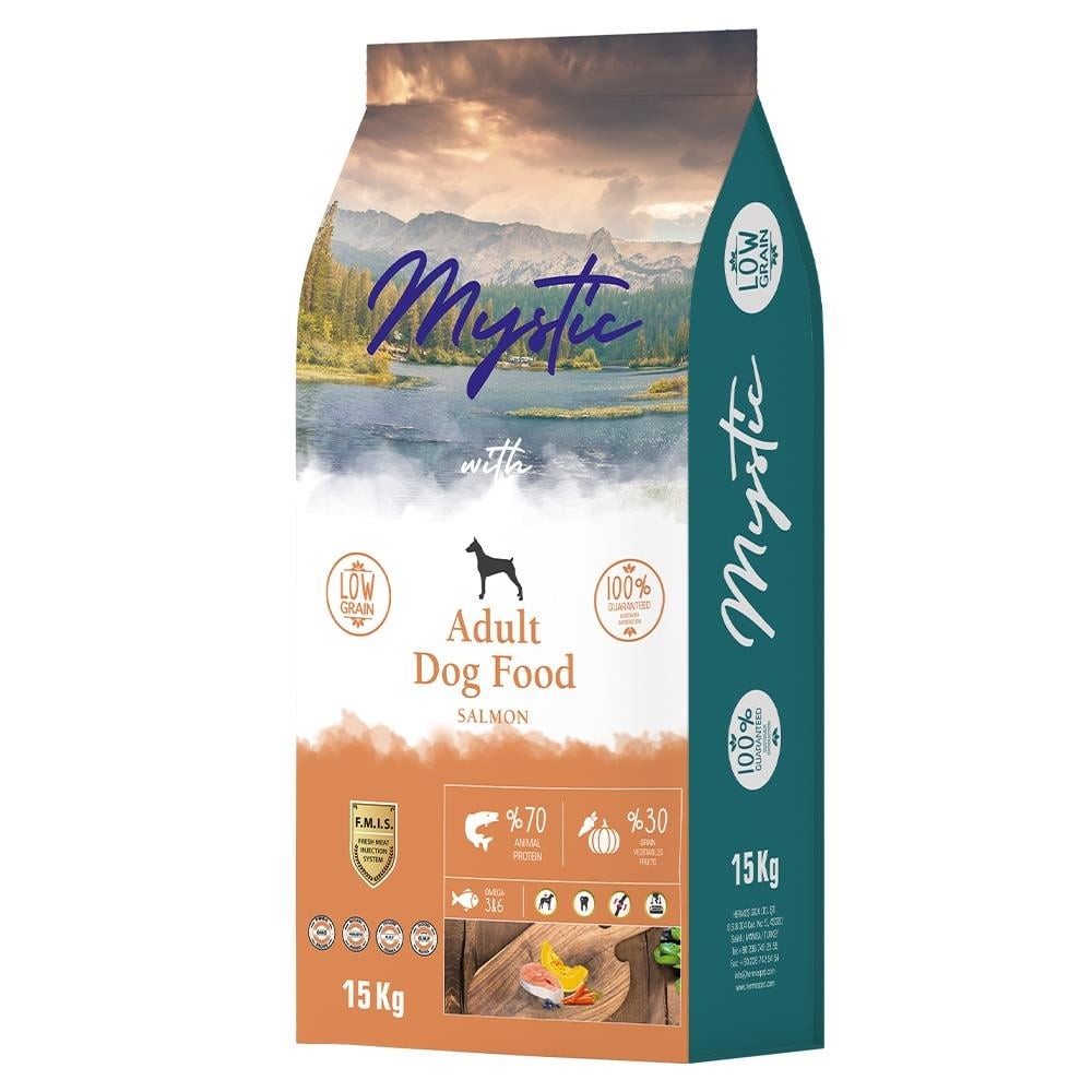 Mystic Az Tahıllı Somonlu 15 kg Yetişkin Köpek Maması