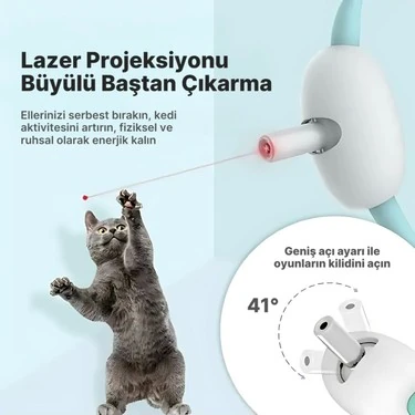  Şarjlı Lazerli Kedi Tasması 