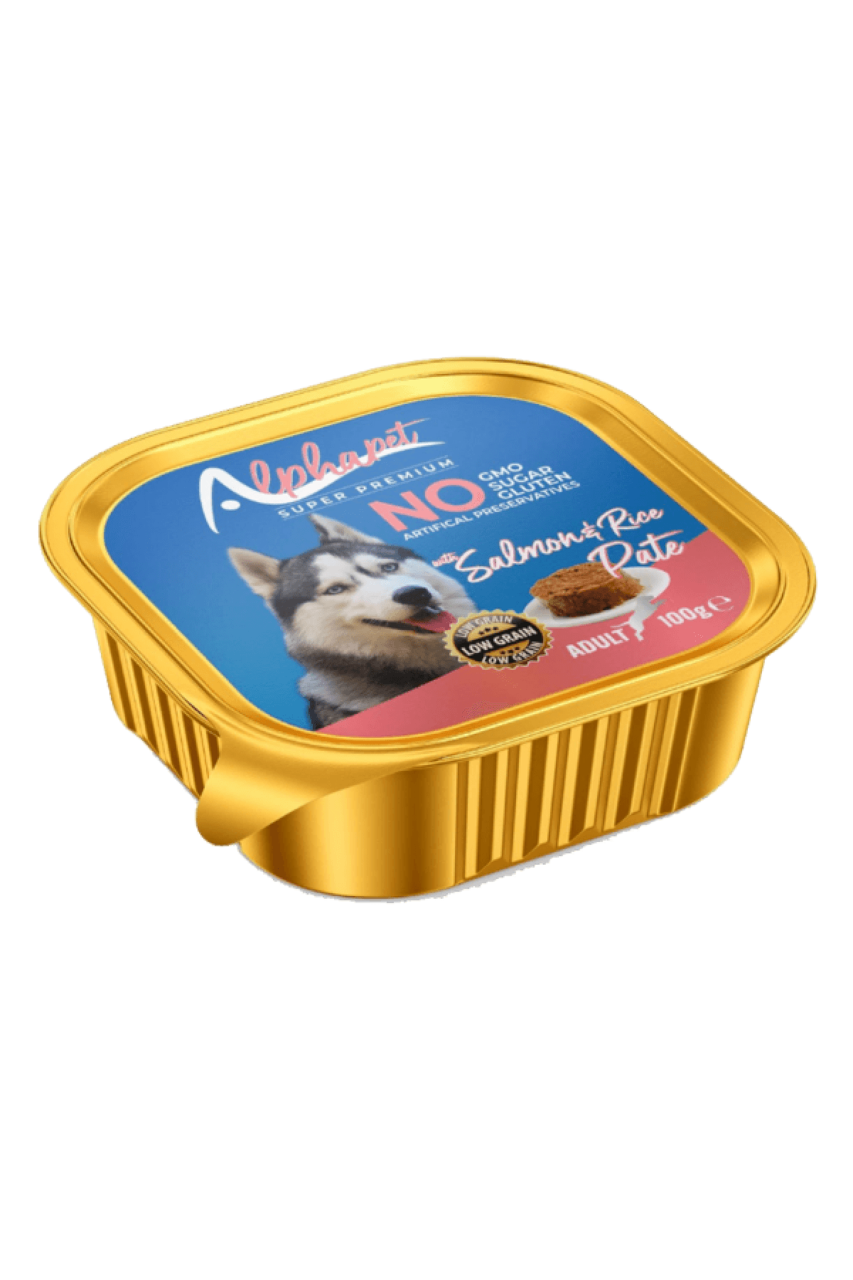 Alpha Alu Cup Yetişkin Köpek Ezme Somonlu 100 Gr 16'lı
