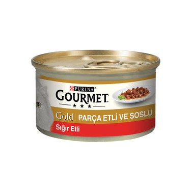 Gourmet Sığır Etli Parça Konserve Mama - Teşhir Ürünü 60´lı Koli