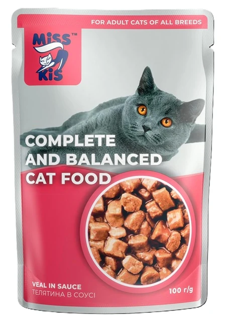 Miss Kis Sığır Etli Yetişkin Kedi Pouch 100 Gr X 24 Adet