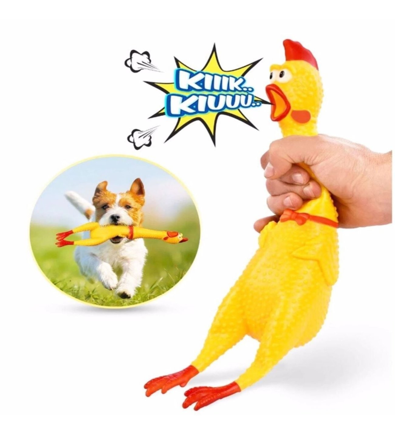 Bağıran Nara Atan Tavuk Horoz Oyuncak 38 Cm