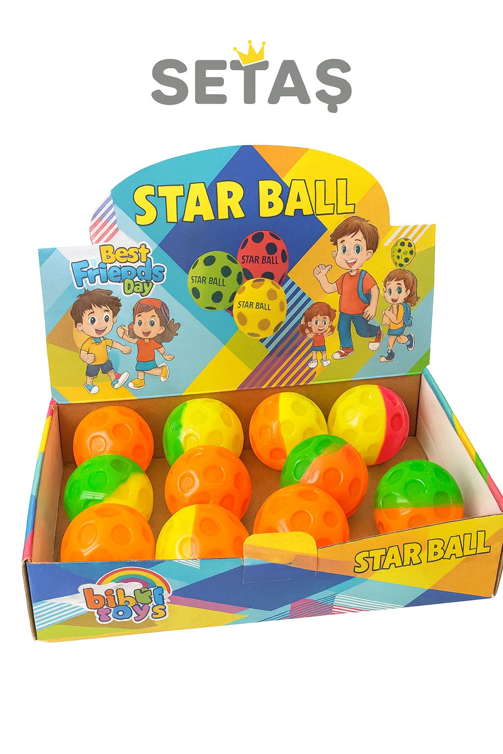 Star Ball Zıplayan Oyun Topu 1 Adet
