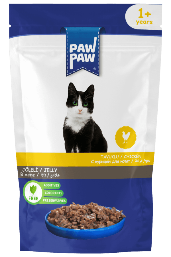 PawPaw Tavuklu Kedi Pouch 85 Gr