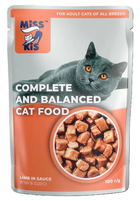 Miss Kis Kuzu Etli Yetişkin Kedi Pouch 100 Gr X 24 Adet