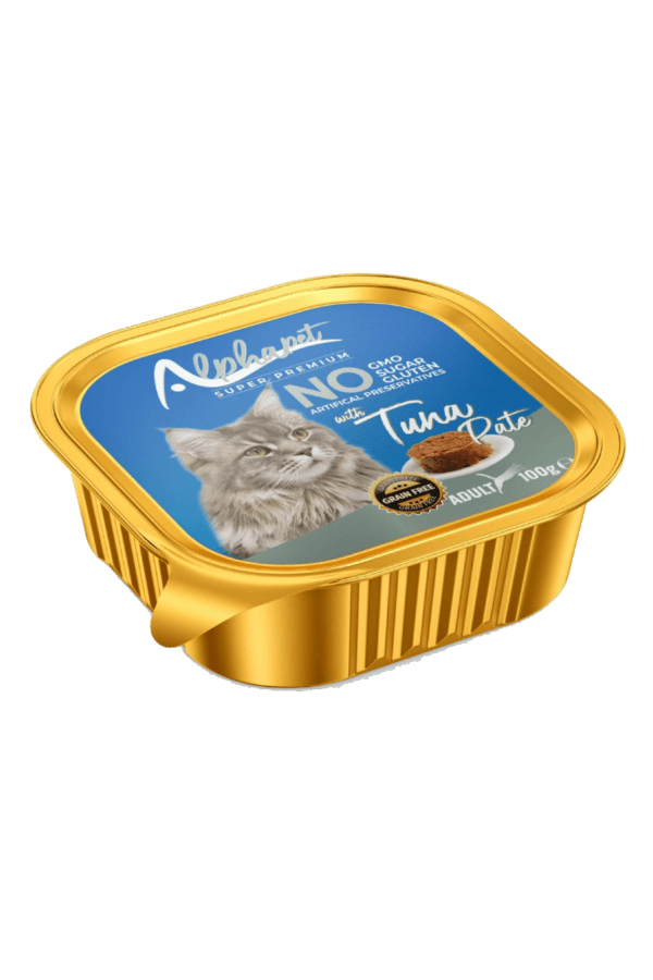 Alphapet Alutray Yetişkin Kediler İçin Tuna Balıklı Pate 100gr