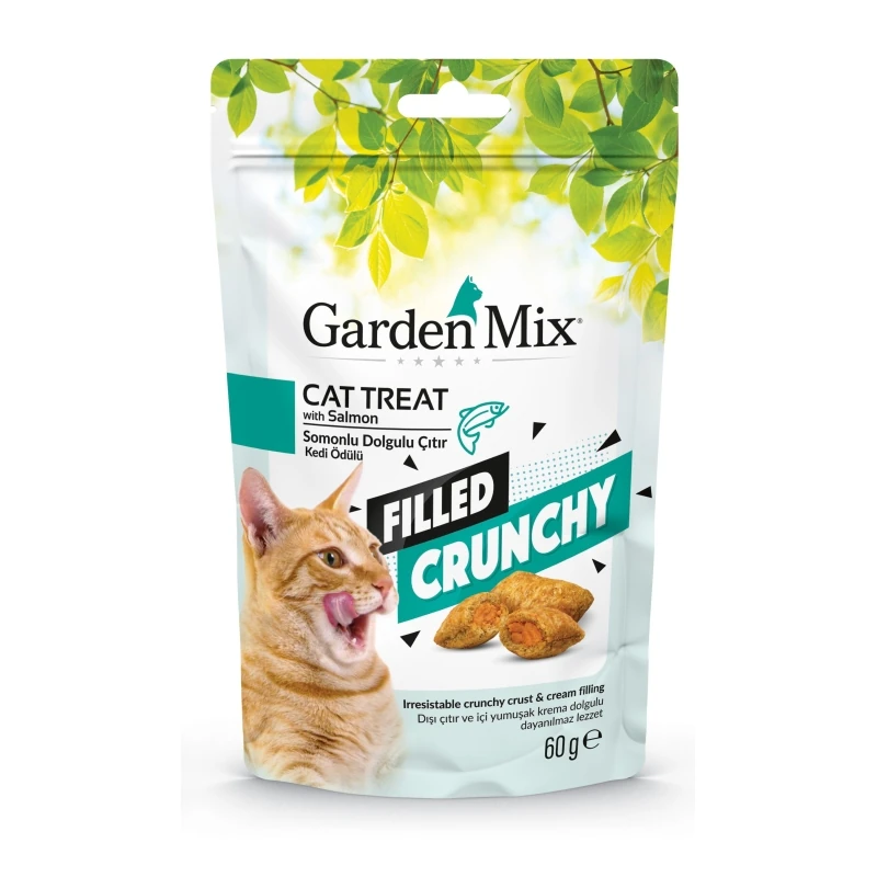 Garden mix Somonlu İçi Dolgulu Kedi Ödülü 60gr