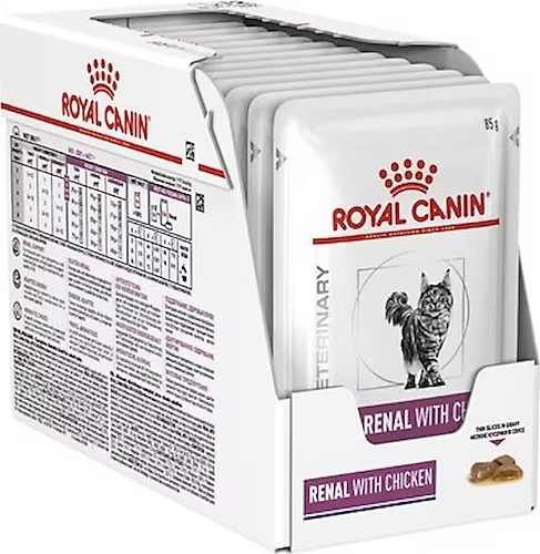 Royal Canin Renal Tavuklu Yaş Kedi Maması 12X85 Gr.