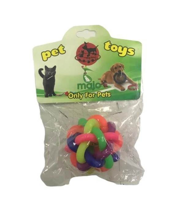 Majo Gökkuşağı Model Zilli Top - Küçük Boy