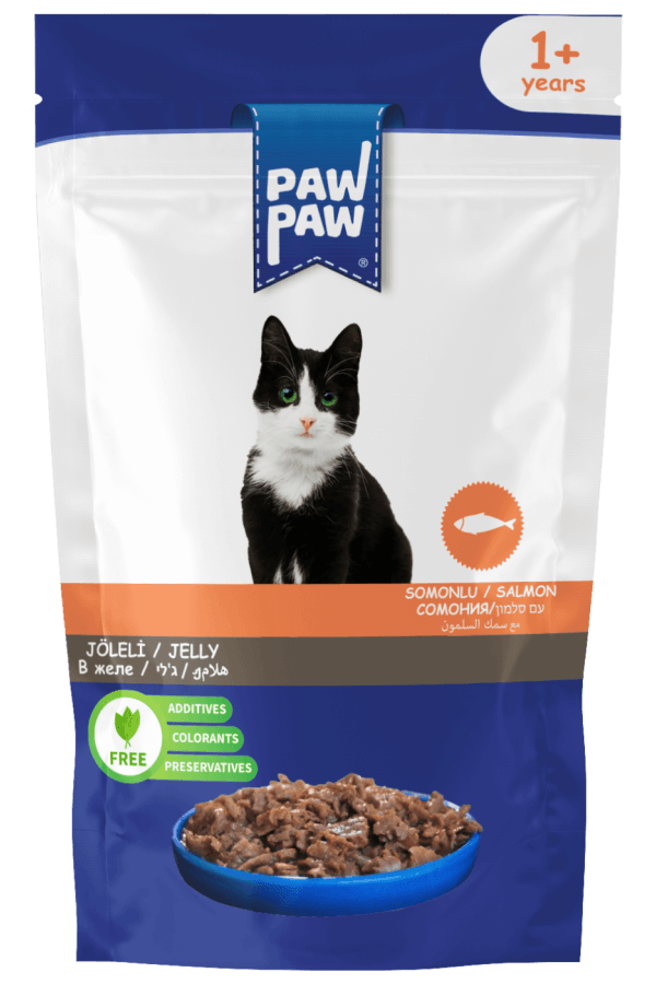 PawPaw Somon Balıklı Kedi Pouch 85 Gr 