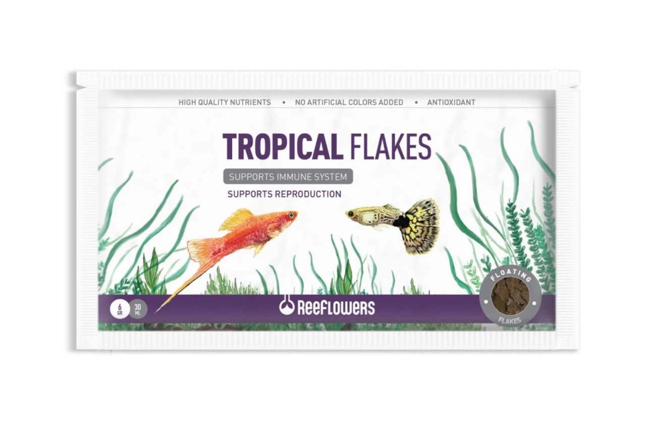 Reeflowers Tropical Flakes Pul Balık Yemi 6 Gr. Zarf