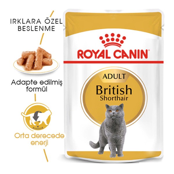 Royal Canin Pouch British Yetişkin Kedi Konservesi 85gr