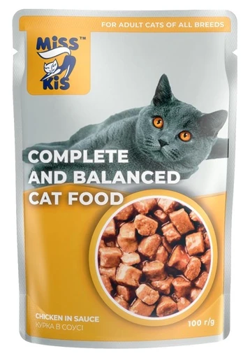 Miss Kis Tavuklu Yetişkin Kedi Pouch 100 Gr X 24 Adet