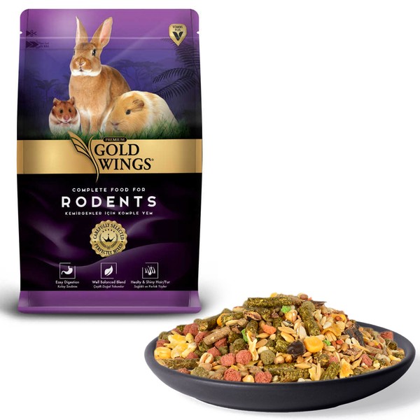 Gold Wings Premium Kemirgen Yemi 1 Kg 