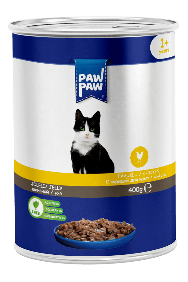 PawPaw Tavuk Etli Chunk Kedi Konserve 400 G
