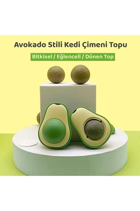 Avokado Catnip (Kedi Otlu) Kedi Çimi Topu Kedi Oyuncağı
