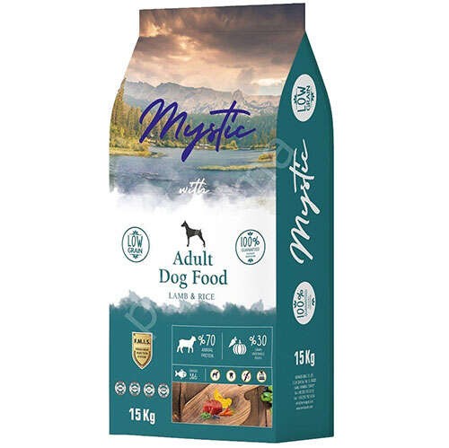 Mystic Düşük Tahıllı Kuzu Etli Köpek Maması 15 Kg