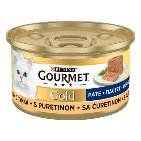 Purina Gourmet Gold Kıyılmış Hindi Etli Kedi Konserve Maması (24x85 g)