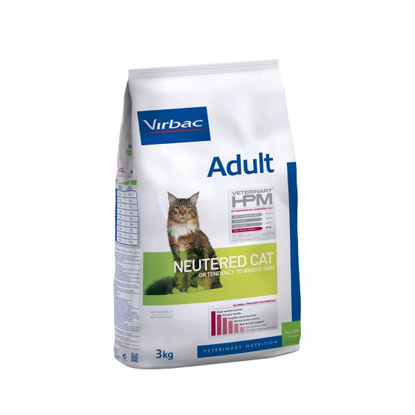 Virbac Adult Cat Food Neutered 3kg