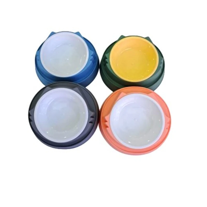 Kedi Figürlü Tekli Mama Kabı