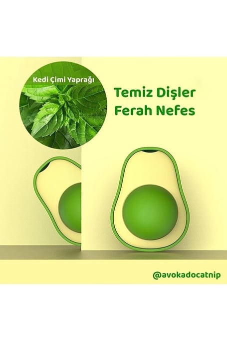 Avokado Catnip (Kedi Otlu) Kedi Çimi Topu Kedi Oyuncağı