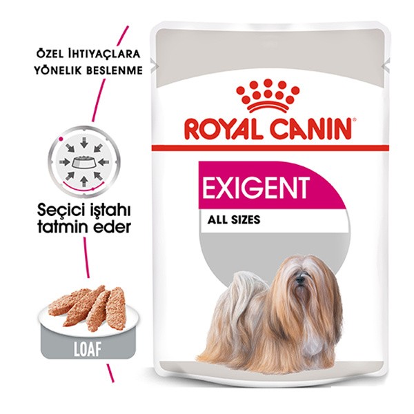 Royal Canin Exigent Seçici Köpeklere Özel Yetişkin Köpek Konservesi 85gr