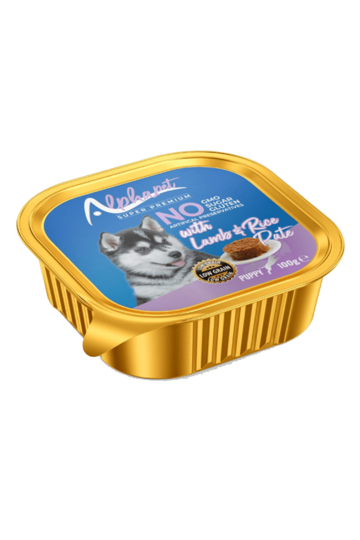 Alpha Alu Cup Yavru Köpek Ezme Kuzulu 100 Gr 16'lı 