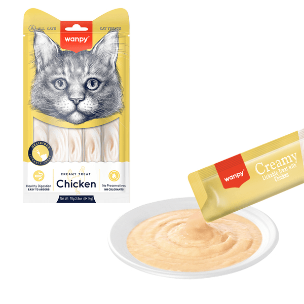 Wanpy Tavuk 12'li Kedi Ödülü 5x14 gr - 12 Paket