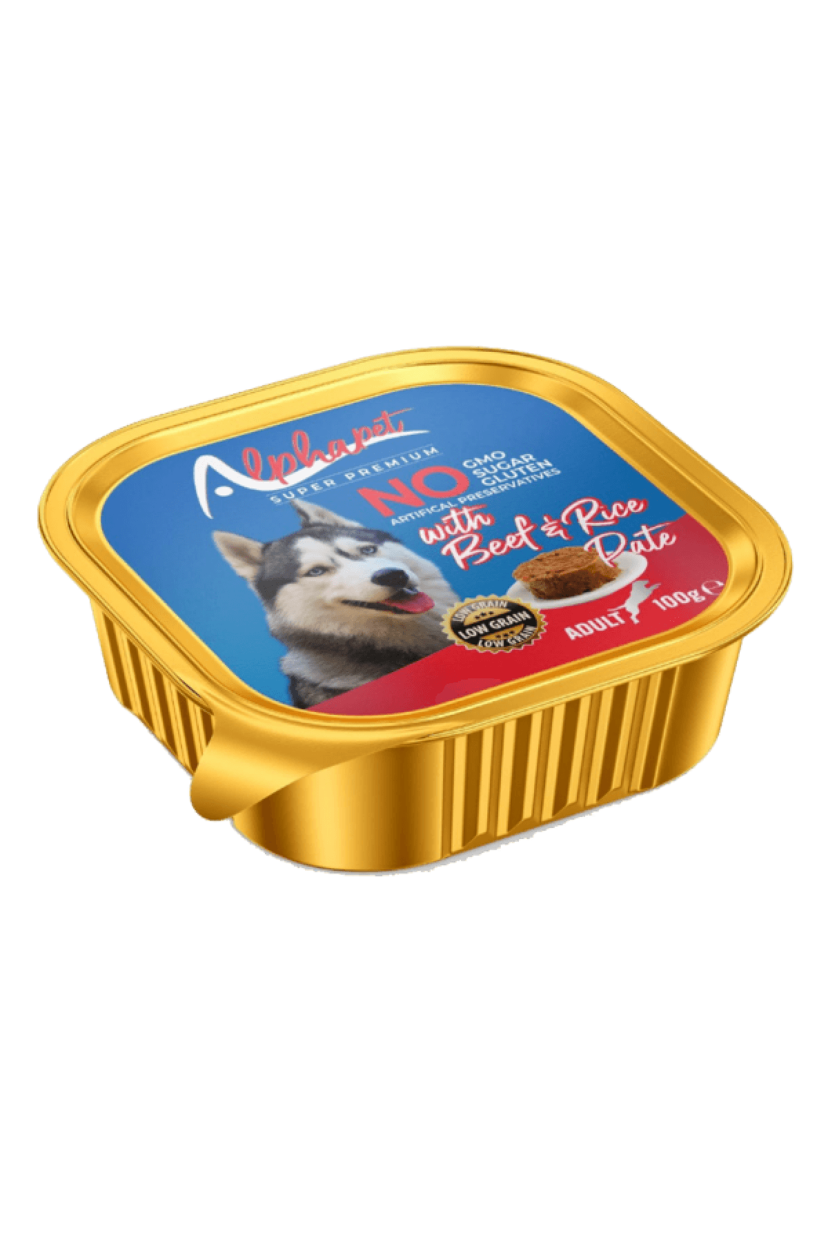 Alpha Alu Cup Yetişkin Köpek Ezme Biftekli 100 Gr 16'lı