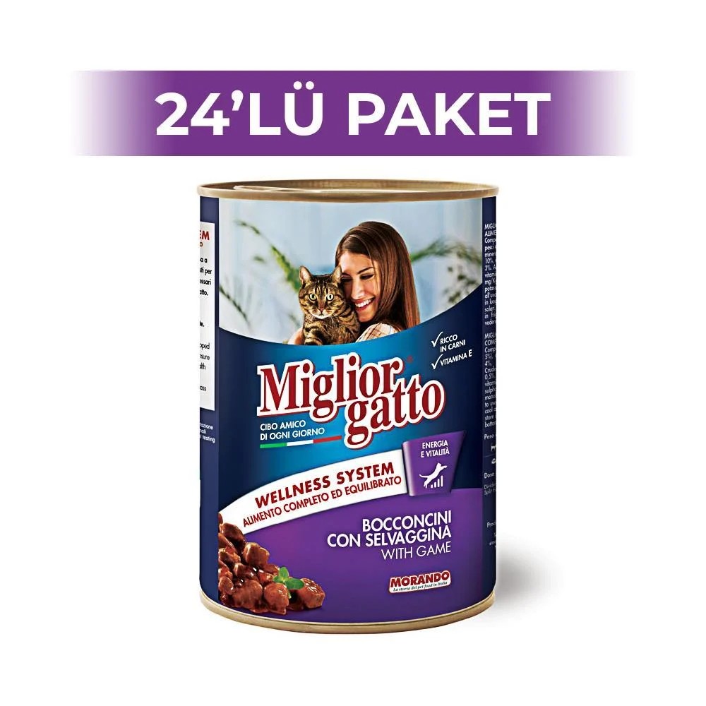 Miglior Gatto Okyanus Balıklı Konserve Kedi Maması 405 gr 24 Adet
