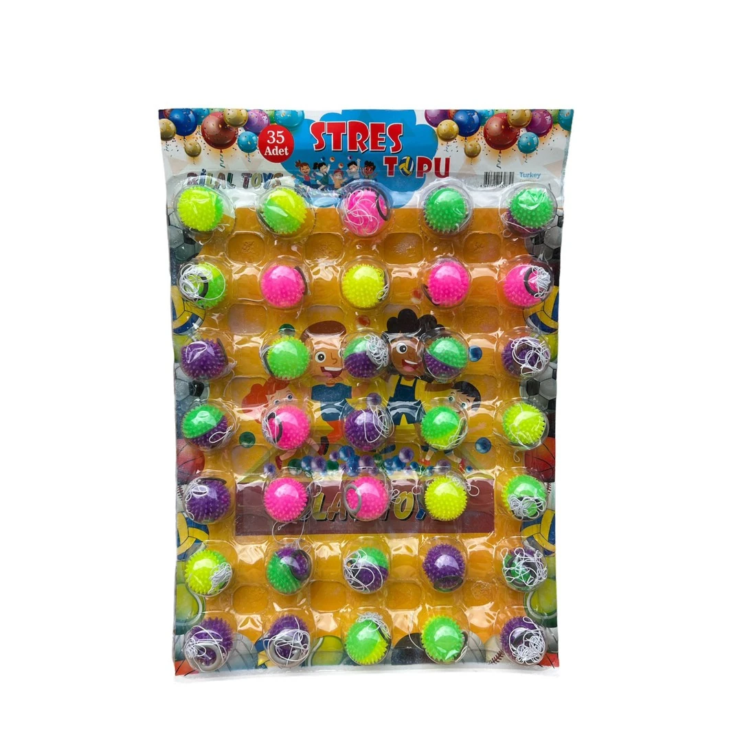 Evcil Hayvanlar İçin İpli Zıp Zıp Stres Topu - 1 Adet