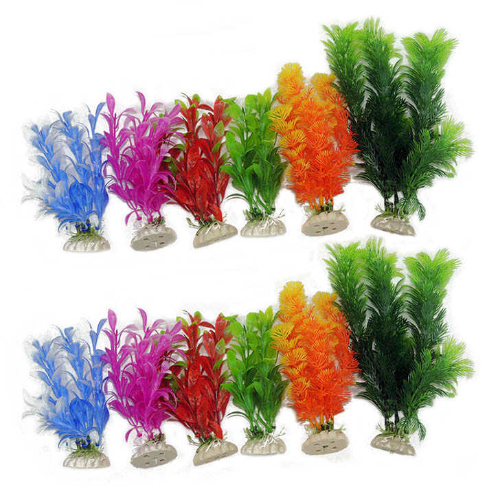 Akvaryum Dekor Plastik Bitki 5 Cm ( 10'lu )