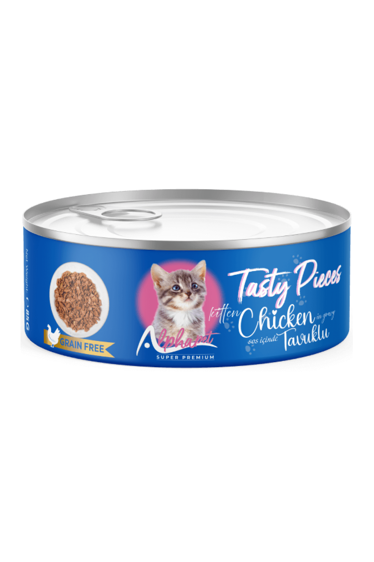 Alpha Pet Yavru Kedi Soslu Gourmet Tavuk Etli 100 Gr. 24'lü