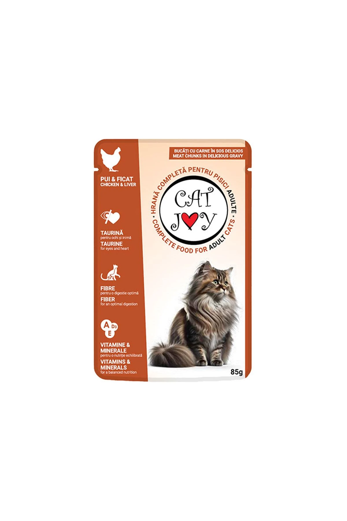 Cat Joy Tavuklu ve Ciğerli Yetişkin Kedi Konservesi 85gr