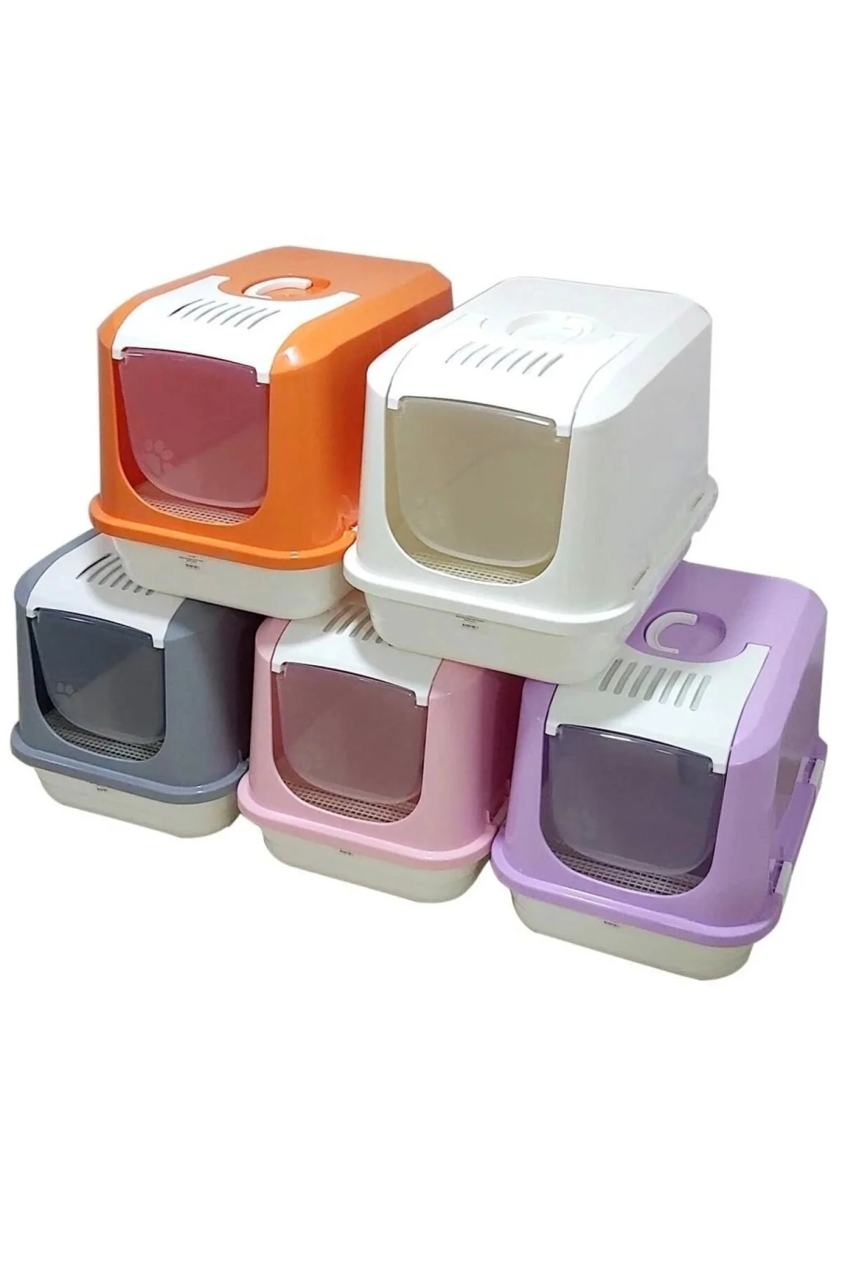 Çınar XXL Kapalı Kedi Tuvaleti 6'lı