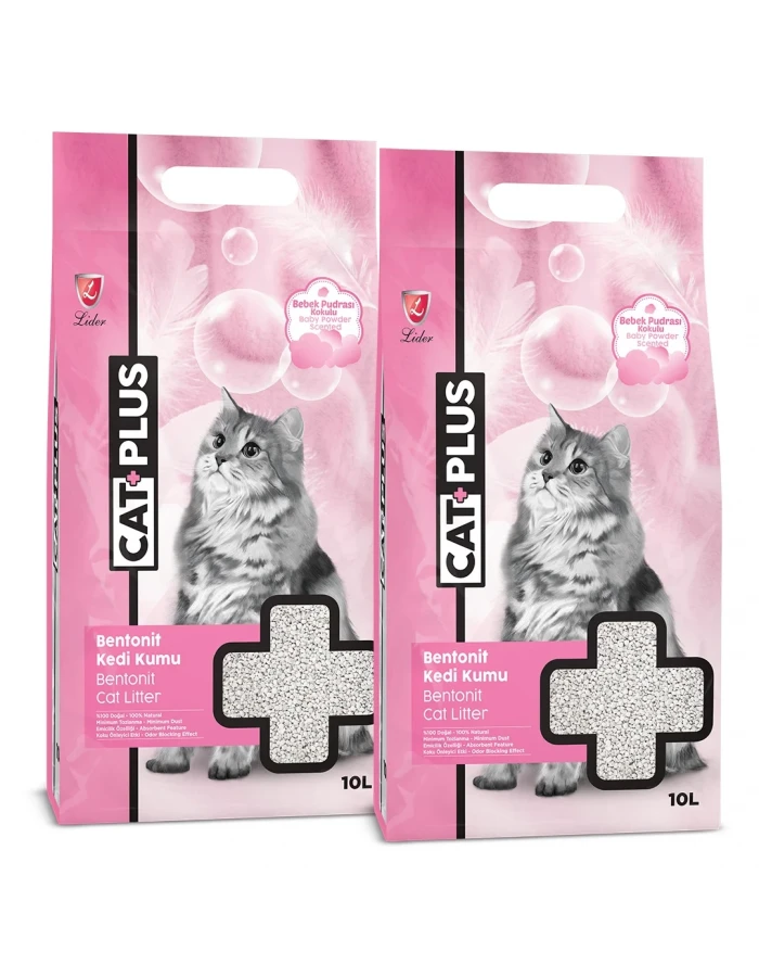 CatPlus Bebek Pudralı Kedi Kumu 10 Lt