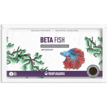 ReeFlowers Betta Fish Balık Yemi 15 gr Zarf